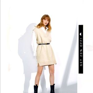 J.Ing Khaki Knit Vest Dress